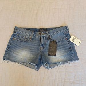 NWT Lucky Brand Cut Off Jean Shorts Size 00/24
